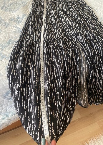 Armalife Zebra Desenli Uzun Bohem Elbise