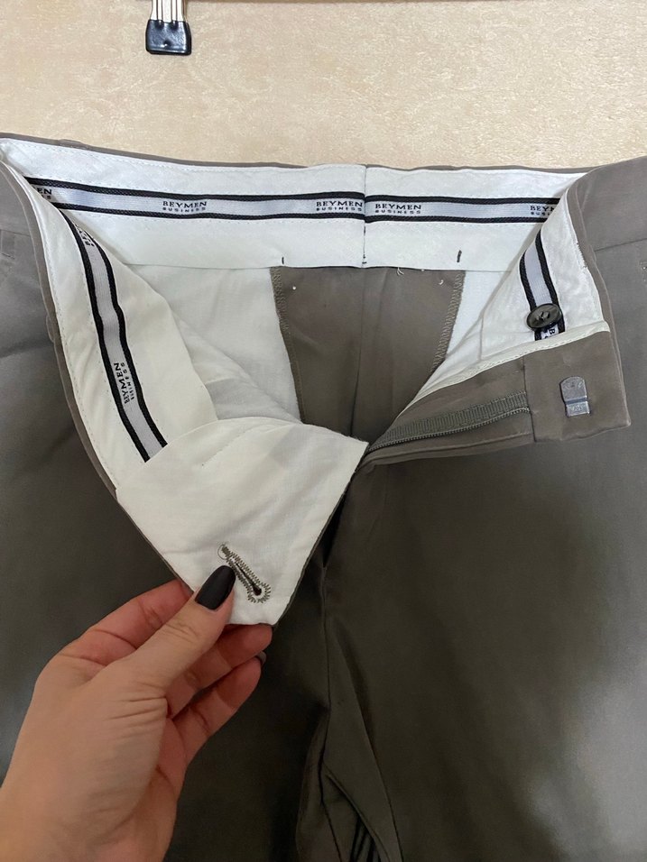 Beymen klasik kesim kalın kanvas kumaş - Görsel 5