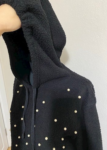 Kapüşonlu Kadın Polar Sweatshirt - Görsel 4