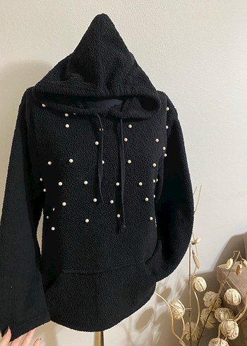 Kapüşonlu Kadın Polar Sweatshirt - Görsel 2