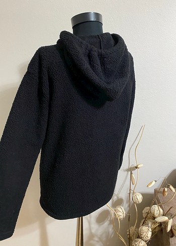 Kapüşonlu Kadın Polar Sweatshirt - Görsel 5