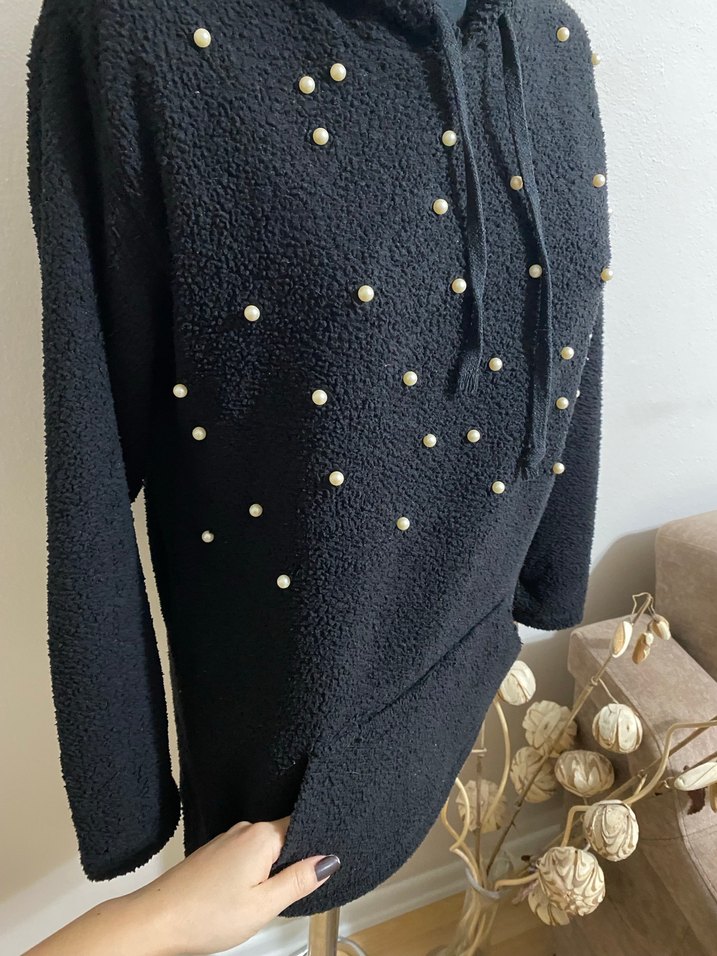 Kapüşonlu Kadın Polar Sweatshirt - Görsel 3