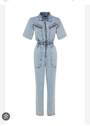 Trendyol sıfır denim tulum