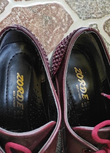 37 Beden bordo Renk Klasik ayakkabı 