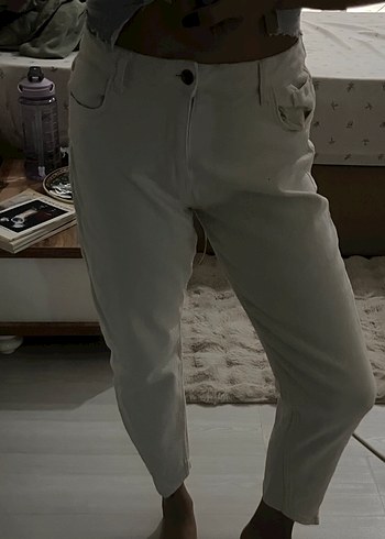 Diğer Beyaz Mom Jean