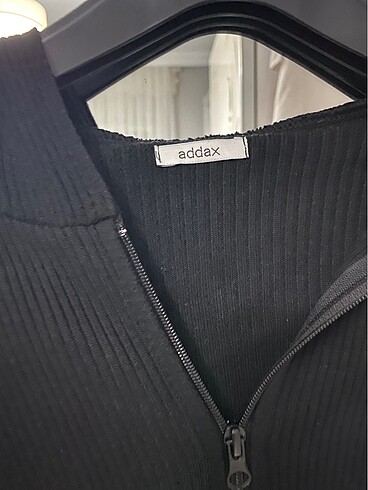 universal Beden siyah Renk Addax crop hırka