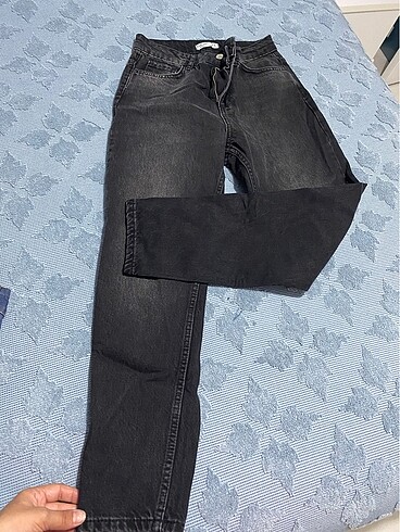 Siyah Mom jean
