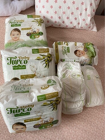 Baby turco 5 numara cırtlı bez 89 adet