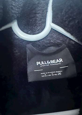 Pull and Bear Pull Bear Siyah Suet Kaban