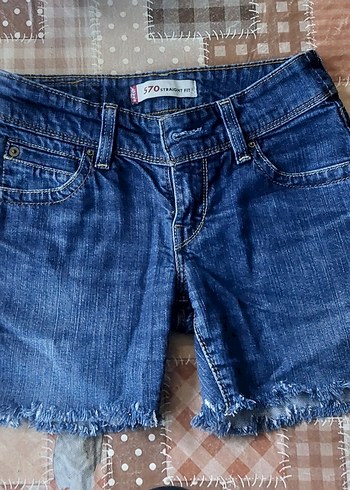 Levis Mavi Denim Kisa Sort