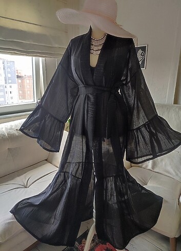 universal Beden siyah Renk Abaya 