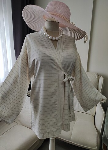 Diğer Keten kumaş kimono