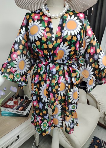 Çiçek Desenli Bohem Mini pareo - Görsel 8