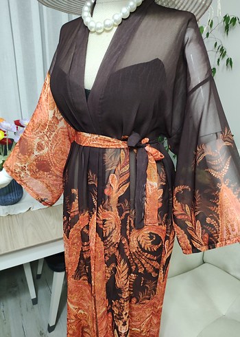 Uzun Kesim Bohem Kadın Kimono - Görsel 5