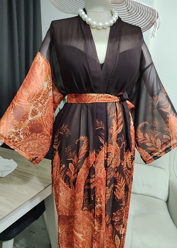 Uzun Kesim Bohem Kadın Kimono - Görsel 7