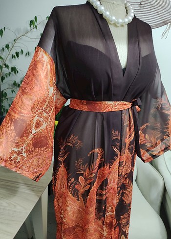 Uzun Kesim Bohem Kadın Kimono - Görsel 6