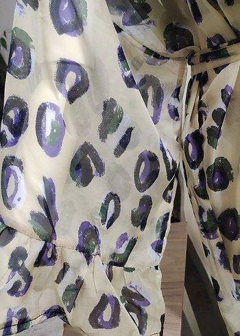 Bohem Tarz Uzun V Yaka Kadın Kimono - Görsel 10