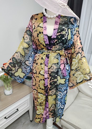 Renkli Batik Desenli Uzun Bohem Pareo - Görsel 6