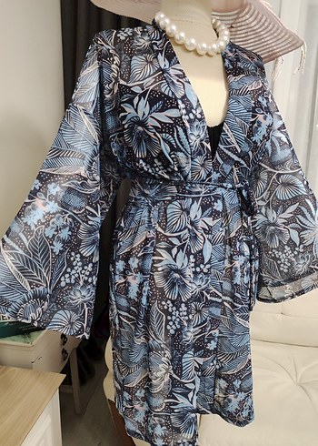 Bohem Tarzı Midi Pareo Şal Desenli tül kumaş - Görsel 6