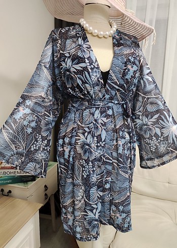 Bohem Tarzı Midi Pareo Şal Desenli tül kumaş - Görsel 7