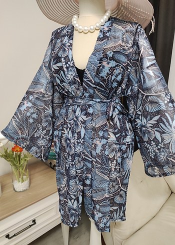 Bohem Tarzı Midi Pareo Şal Desenli tül kumaş - Görsel 8