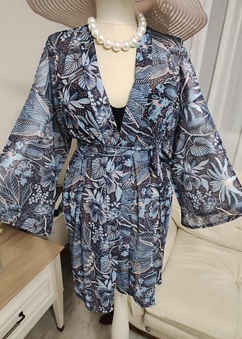 Bohem Tarzı Midi Pareo Şal Desenli tül kumaş - Görsel 9