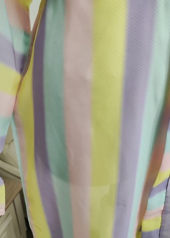 Bohem Stil Pastel Renkli Uzun Kadın Sabahlık - Görsel 9