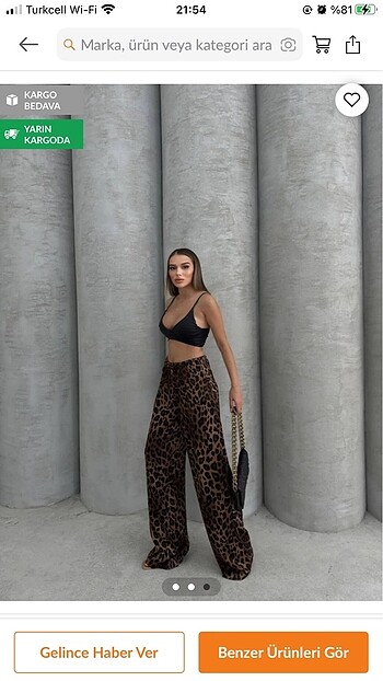 Trendyol & Milla Leopar pantolon