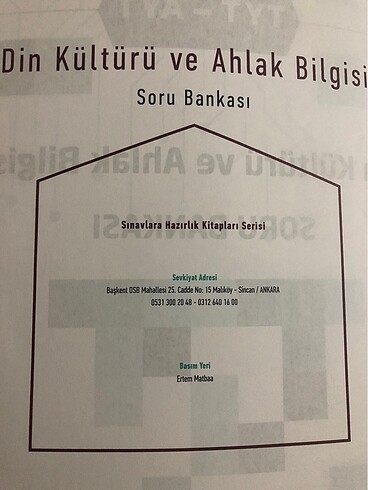 Beden Renk Sıfır Orjinal Avantaj yayınları Din kültürü ve Ahlak soru bankas