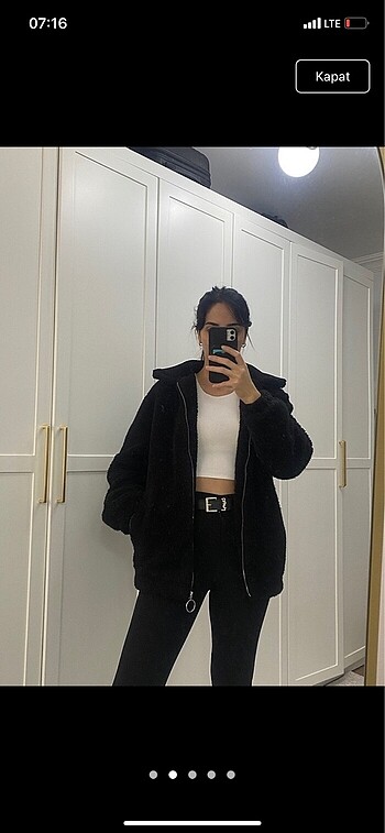 Bershka peluş mont - Görsel 2