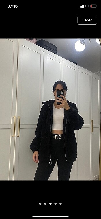 Bershka peluş mont - Görsel 3