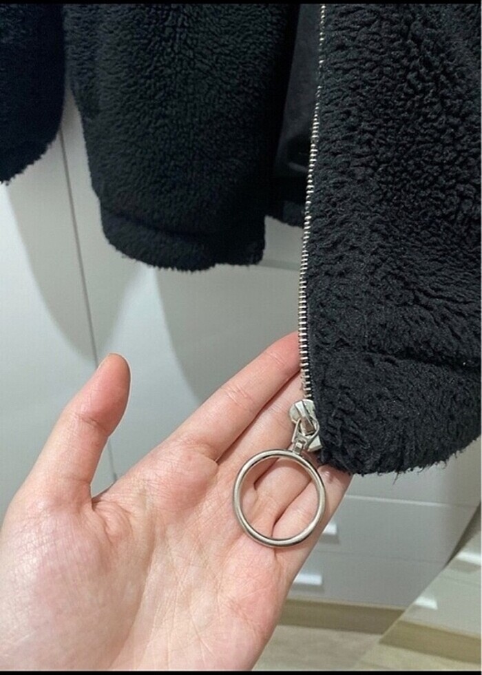 Bershka peluş mont - Görsel 4