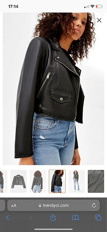 Bershka deri ceket