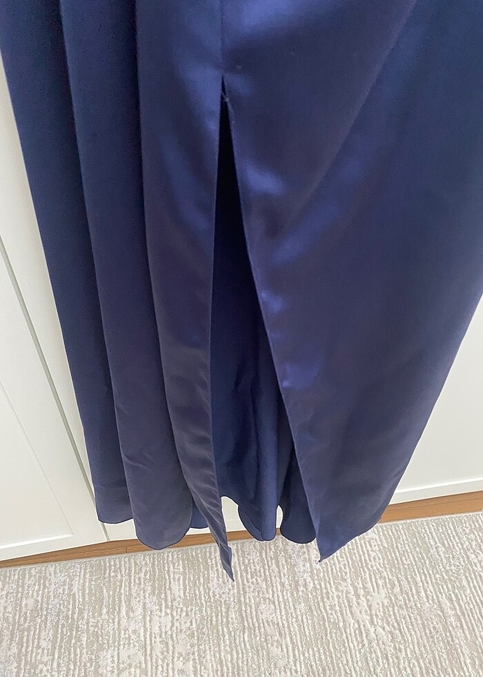 Lacivert taşlı abiye - Görsel 4