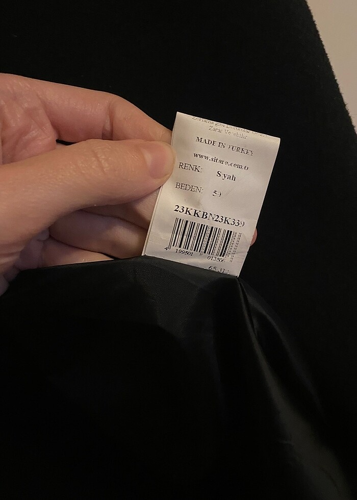 Siyah oversize kaban - Görsel 4