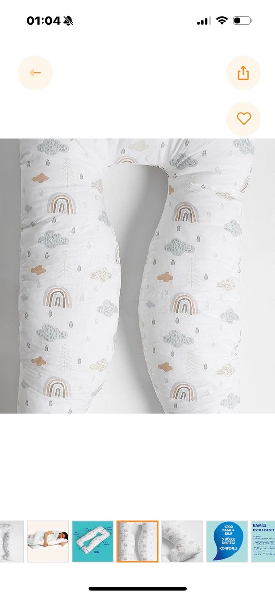 Baskılı Pastel Emzirme ve Hamile Yastığı - Görsel 2