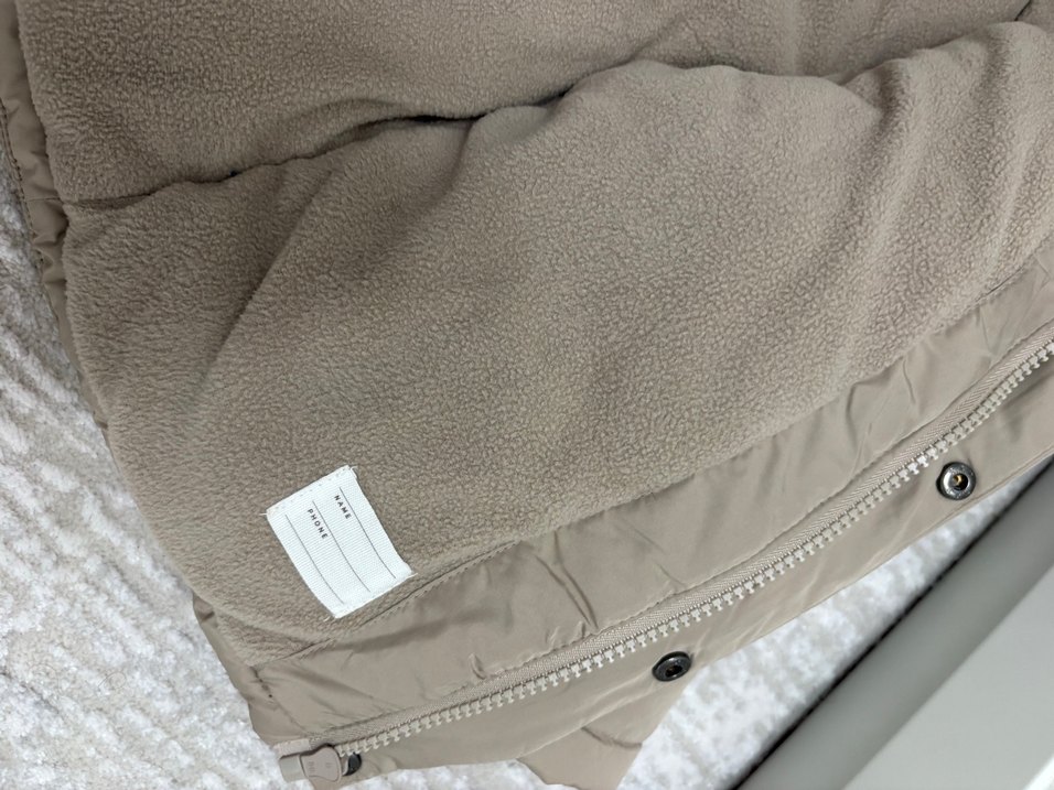 Kürklü Kapüşonlu  Bej Mont - Görsel 5