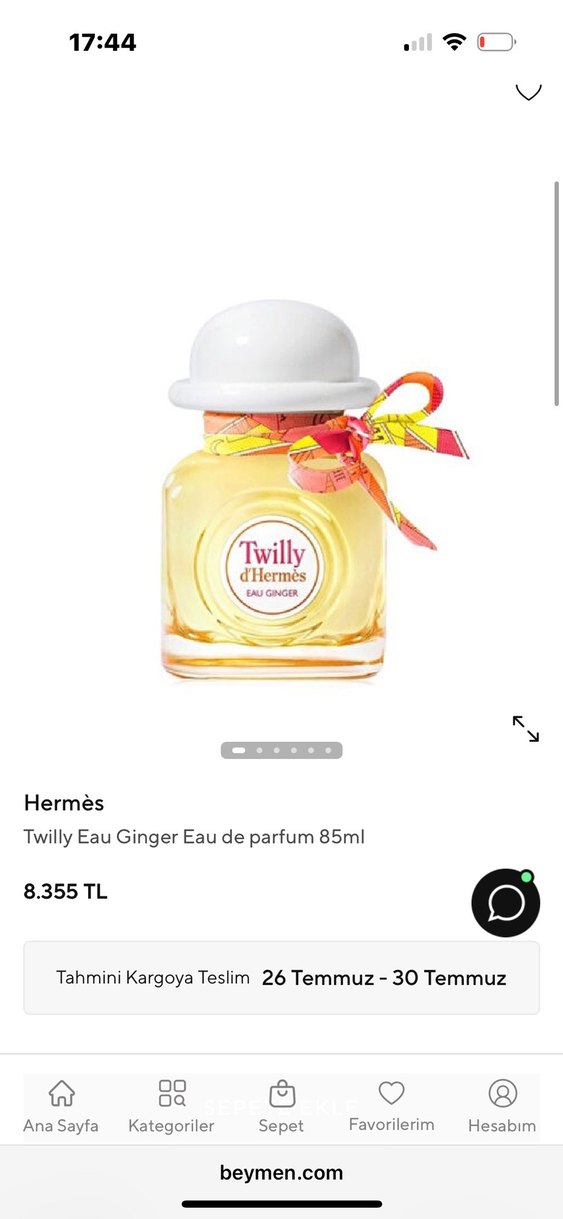 Hermes Twilly d'Hermes Eau Ginger 85 ml Kadın Parfümü - Görsel 4