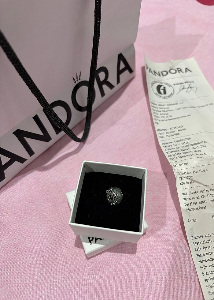 Pandora Buz Mavisi Kar Tanesi Charm - Görsel 2