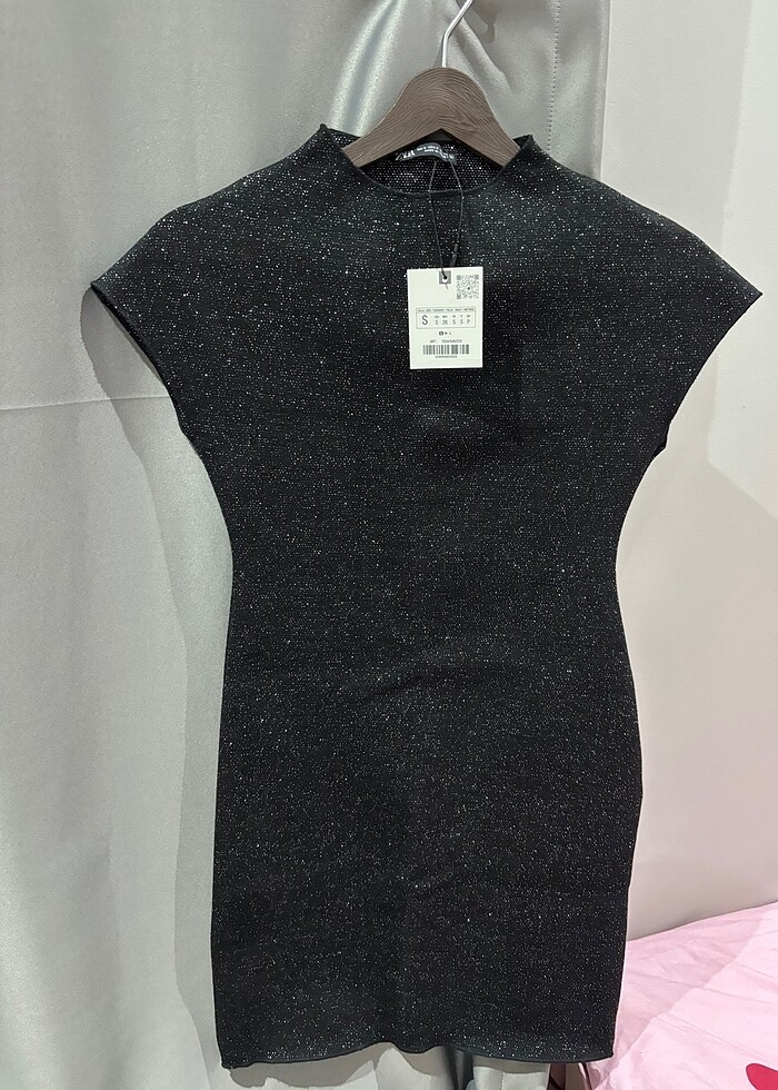 Zara simli streç triko elbise - Görsel 2