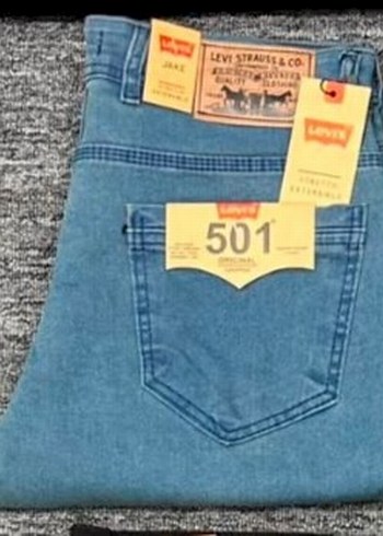 Levis 501 Mavi Denim Jean