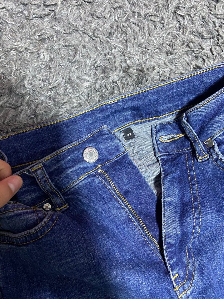 Kadın Mavi Skinny Denim  Pantolon — görsel 2/3