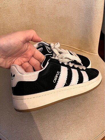 38 Beden siyah Renk Adidas Campus