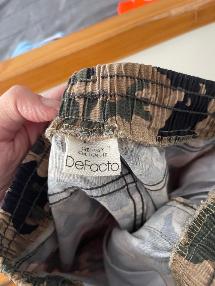 Kahverengi Kamuflaj Erkek çocuk Mini Pantolon - Görsel 3