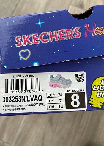Skechers Renkli Işıklı Kız Çocuk Spor Ayakkabı - Görsel 4
