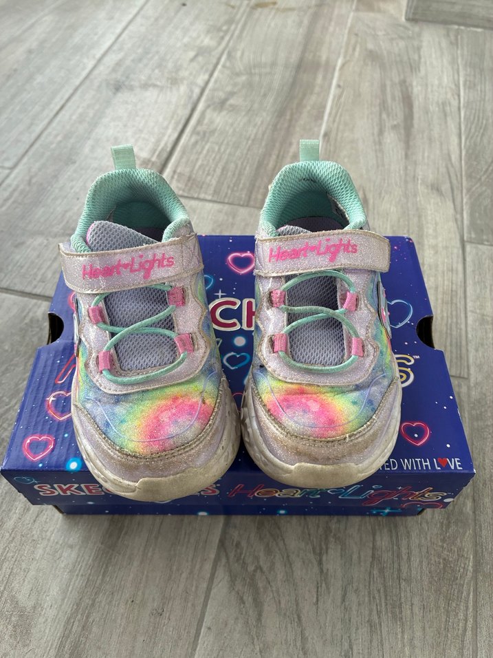 Skechers Renkli Işıklı Kız Çocuk Spor Ayakkabı - Görsel 3