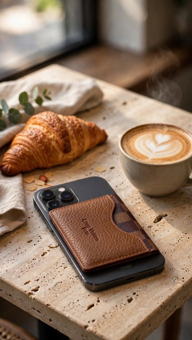 Louis Vuitton Kahverengi Monogramlı Telefon Cüzdanı — görsel 3/7
