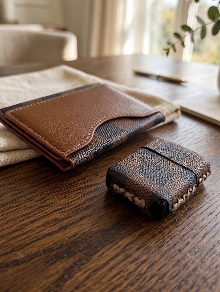 Louis Vuitton Kahverengi Monogramlı Telefon Cüzdanı — görsel 6/7