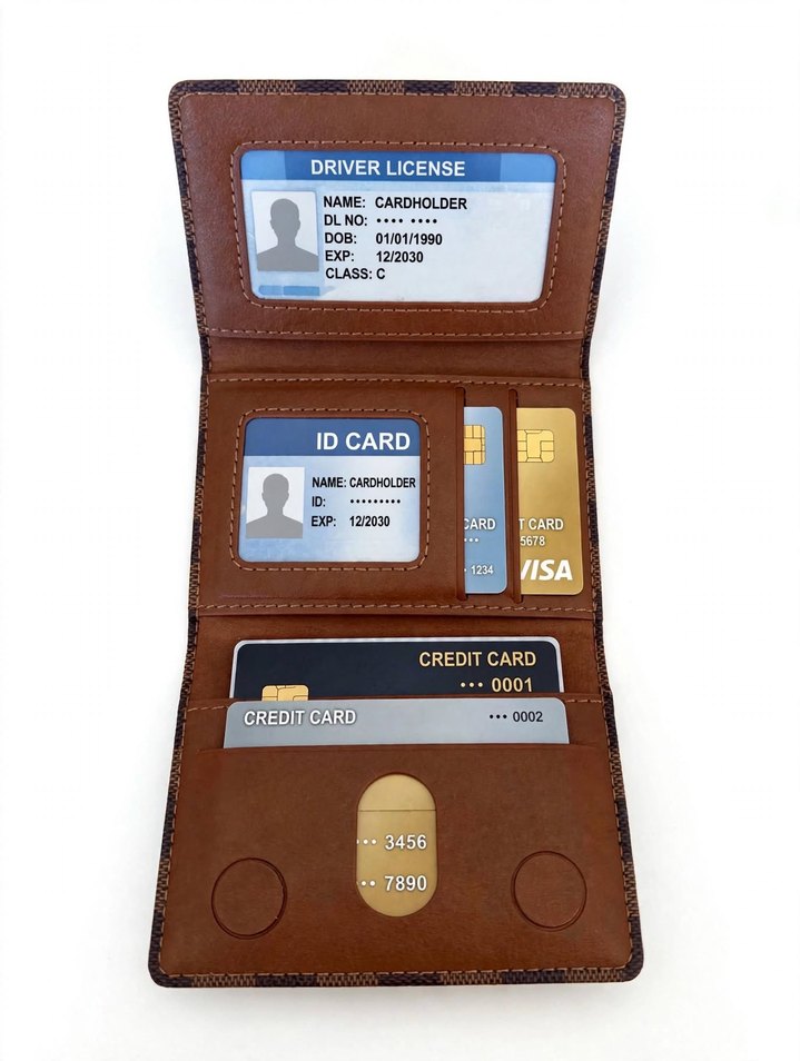 Louis Vuitton Kahverengi Monogramlı Telefon Cüzdanı — görsel 2/7