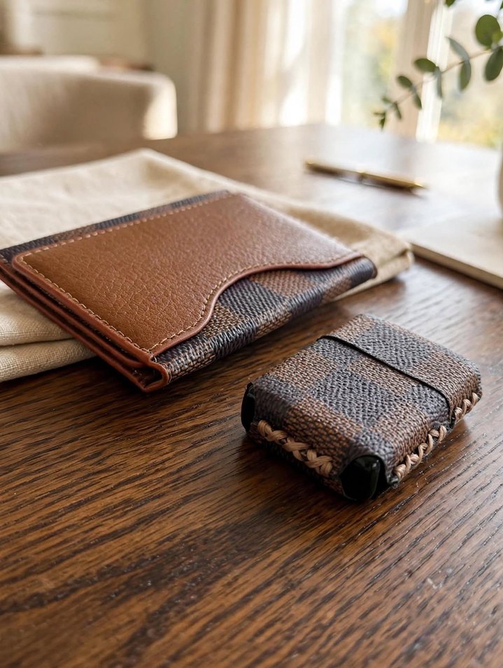 Louis Vuitton Kahverengi Monogramlı Telefon Cüzdanı — görsel 7/7
